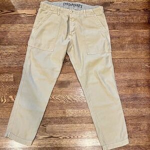 Men's Chesapeake's Original US Military Chino Khaki Pant Size 34